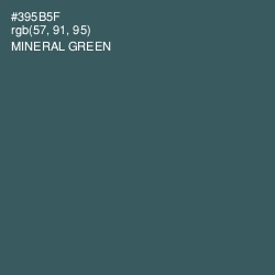 #395B5F - Mineral Green Color Image